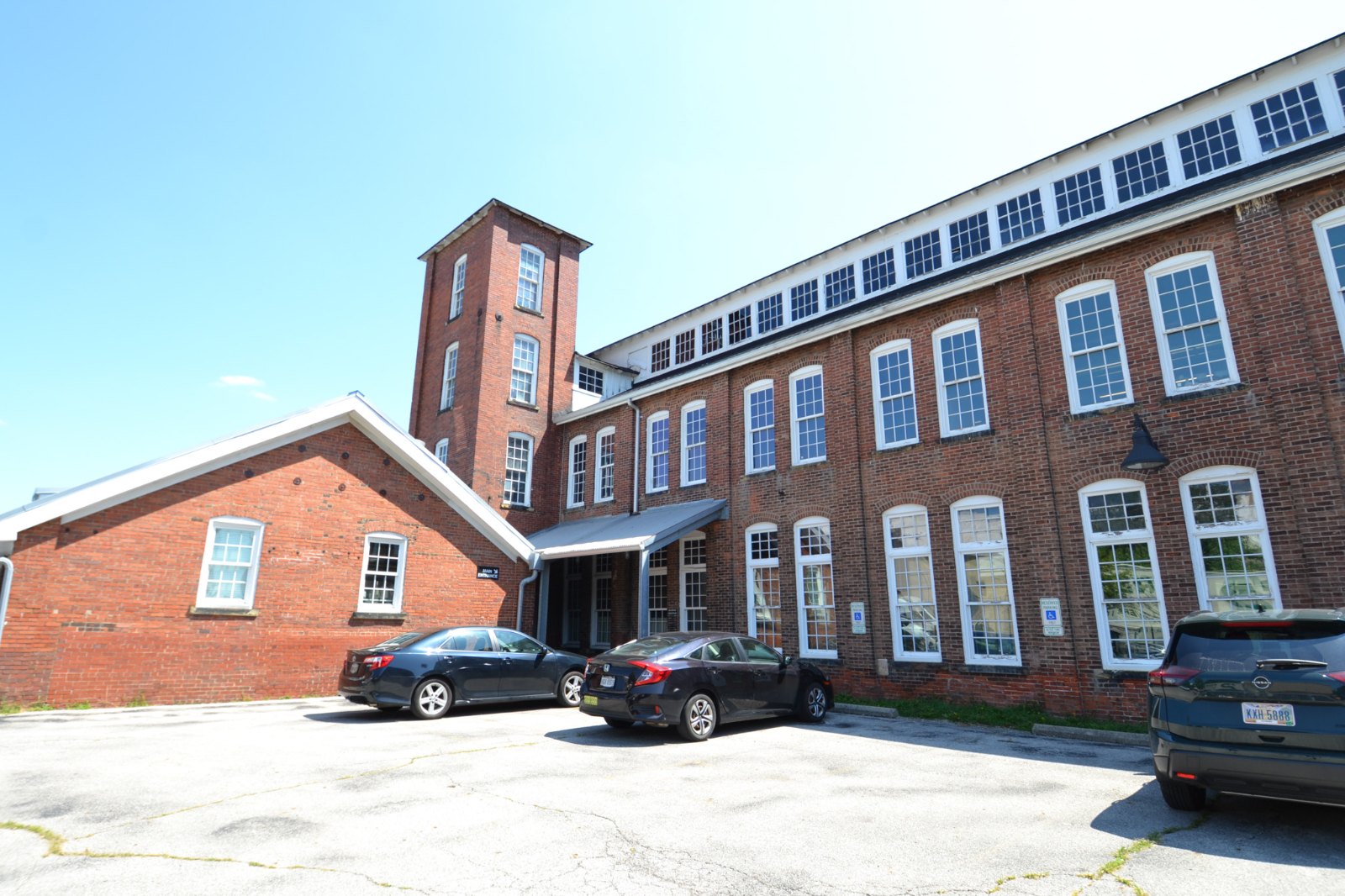 Tenant entrance and stair tower